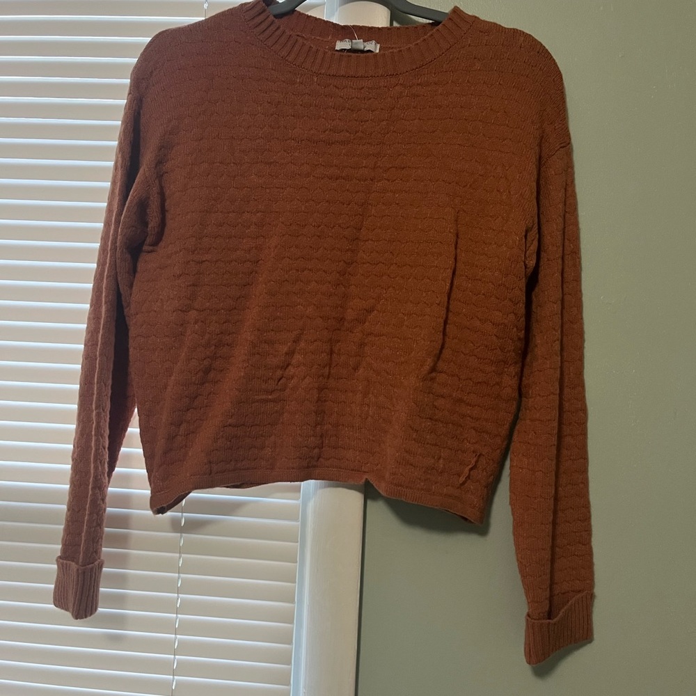 Burnt orange sweater